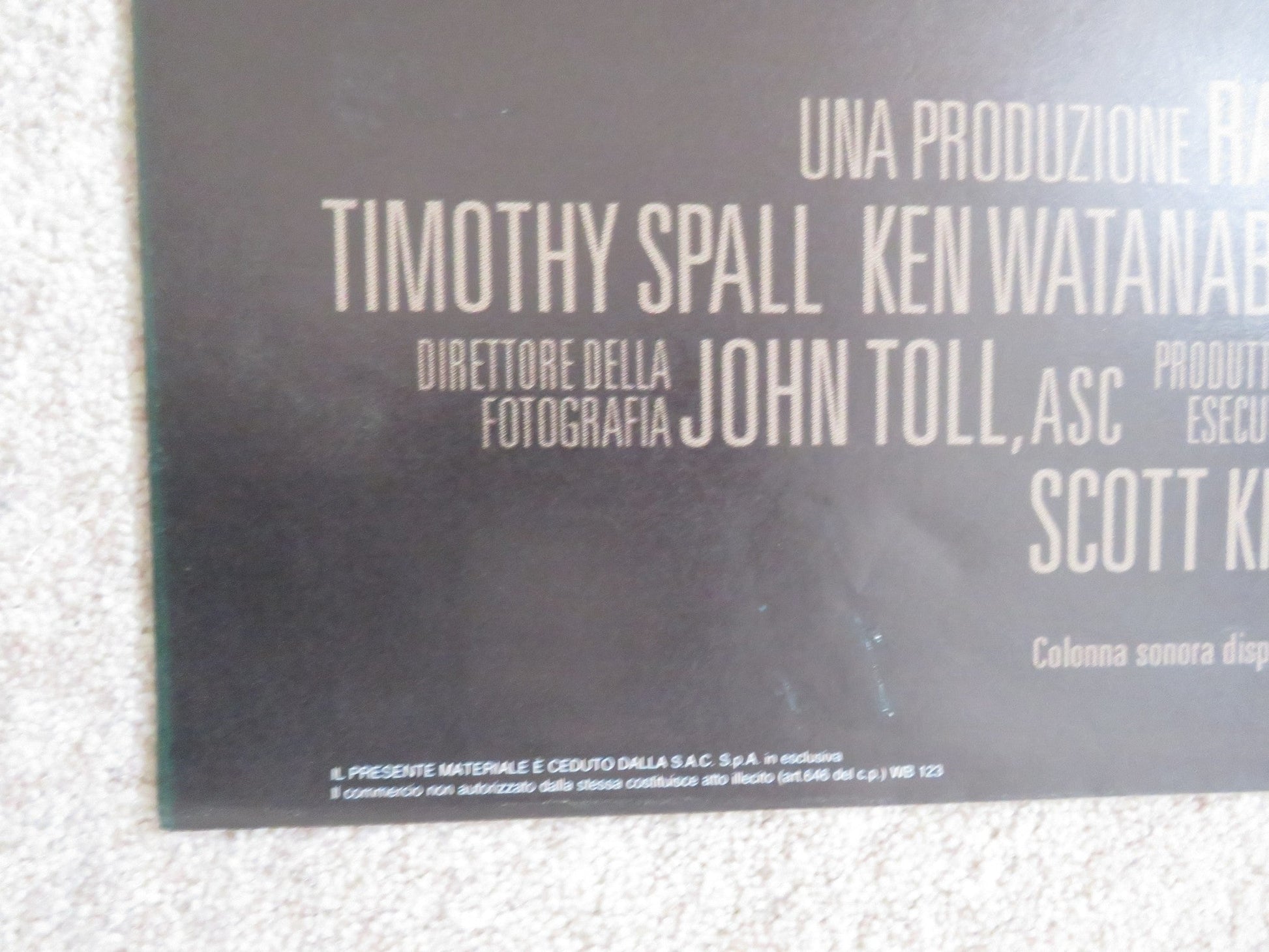 LAST SAMURAI ITALIAN 2 FOGLIO POSTER TOM CRUISE KEN WATANABE 2003 Rendezvous Cinema Movie posters