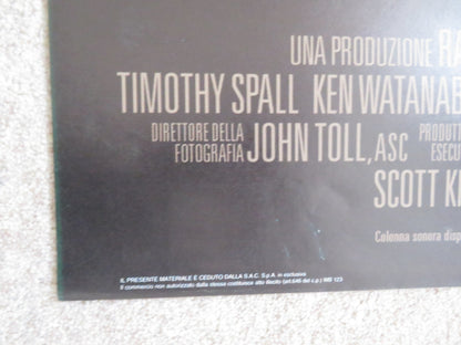 LAST SAMURAI ITALIAN 2 FOGLIO POSTER TOM CRUISE KEN WATANABE 2003 Rendezvous Cinema Movie posters