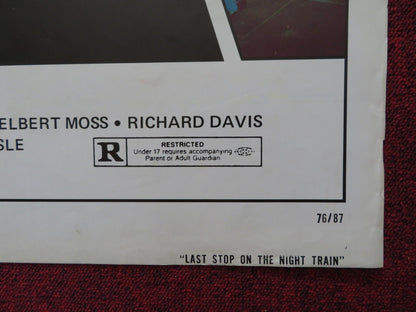 LAST STOP ON THE NIGHT TRAIN FOLDED US ONE SHEET POSTER KAY BEAL P. EDWARDS 1976 Rendezvous Cinema Movie posters