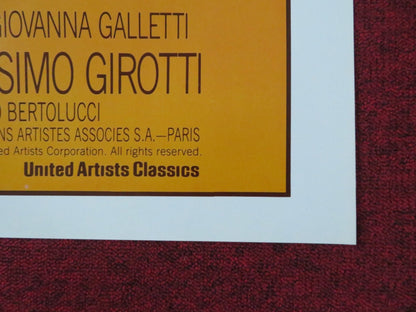 LAST TANGO IN PARIS FOLDED US ONE SHEET POSTER MARLON BRANDO M. SCHNEIDER 1982 Rendezvous Cinema Movie posters