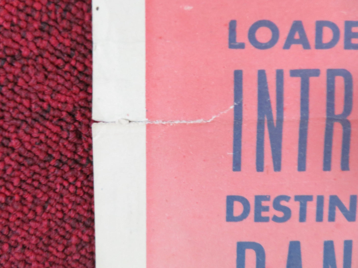 LAST TRAIN FROM BOMBAY US INSERT (14"x 36") POSTER JON HALL LARSON 1952 Rendezvous Cinema Movie posters