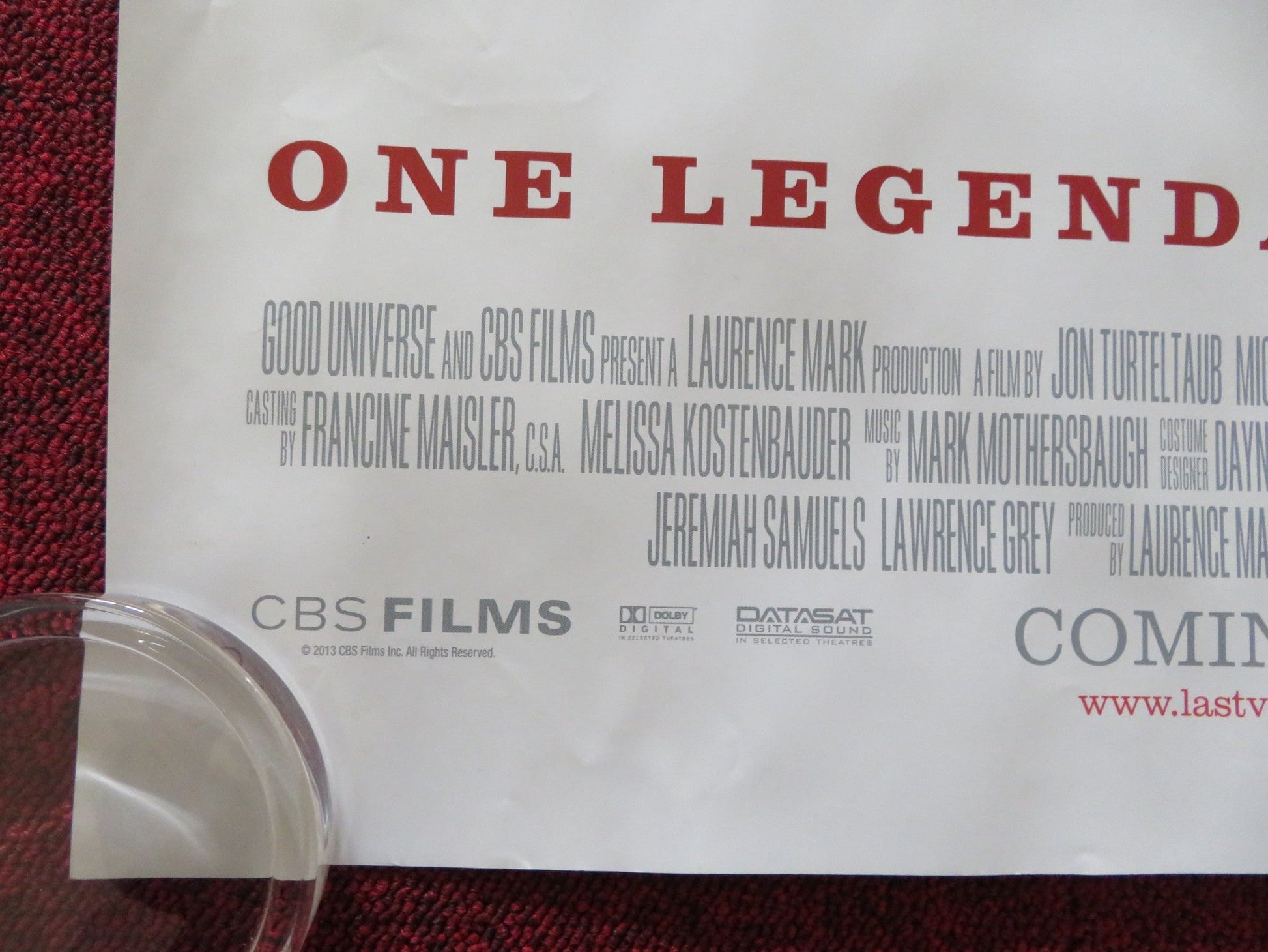 LAST VEGAS UK QUAD (30"x 40") ROLLED POSTER MICHAEL DOUGLAS ROBERT DE NIRO 2013 Rendezvous Cinema Movie posters