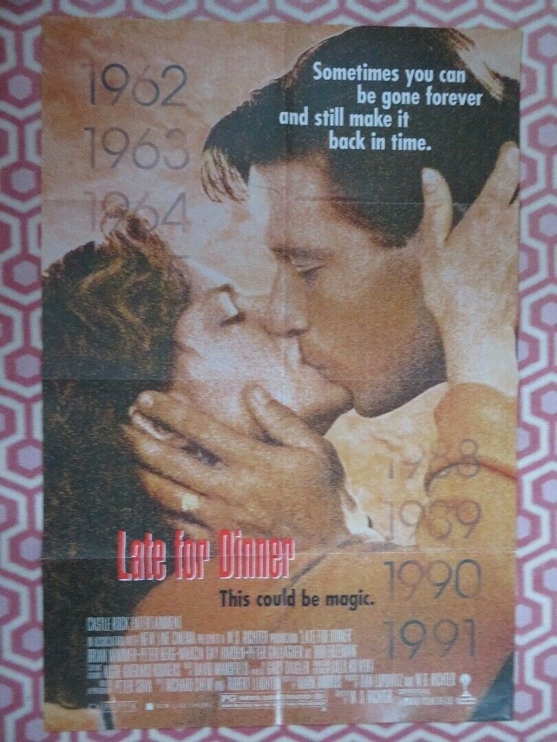 LATE FOR DINNER US ONE SHEET POSTER PETER BERG BRIAN WIMMER 1991 Movie posters