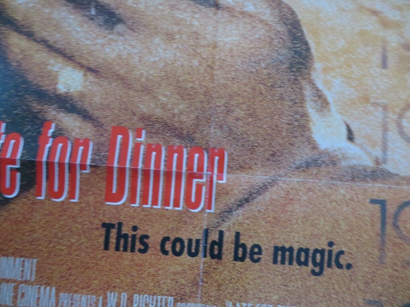 LATE FOR DINNER US ONE SHEET POSTER PETER BERG BRIAN WIMMER 1991 Movie posters