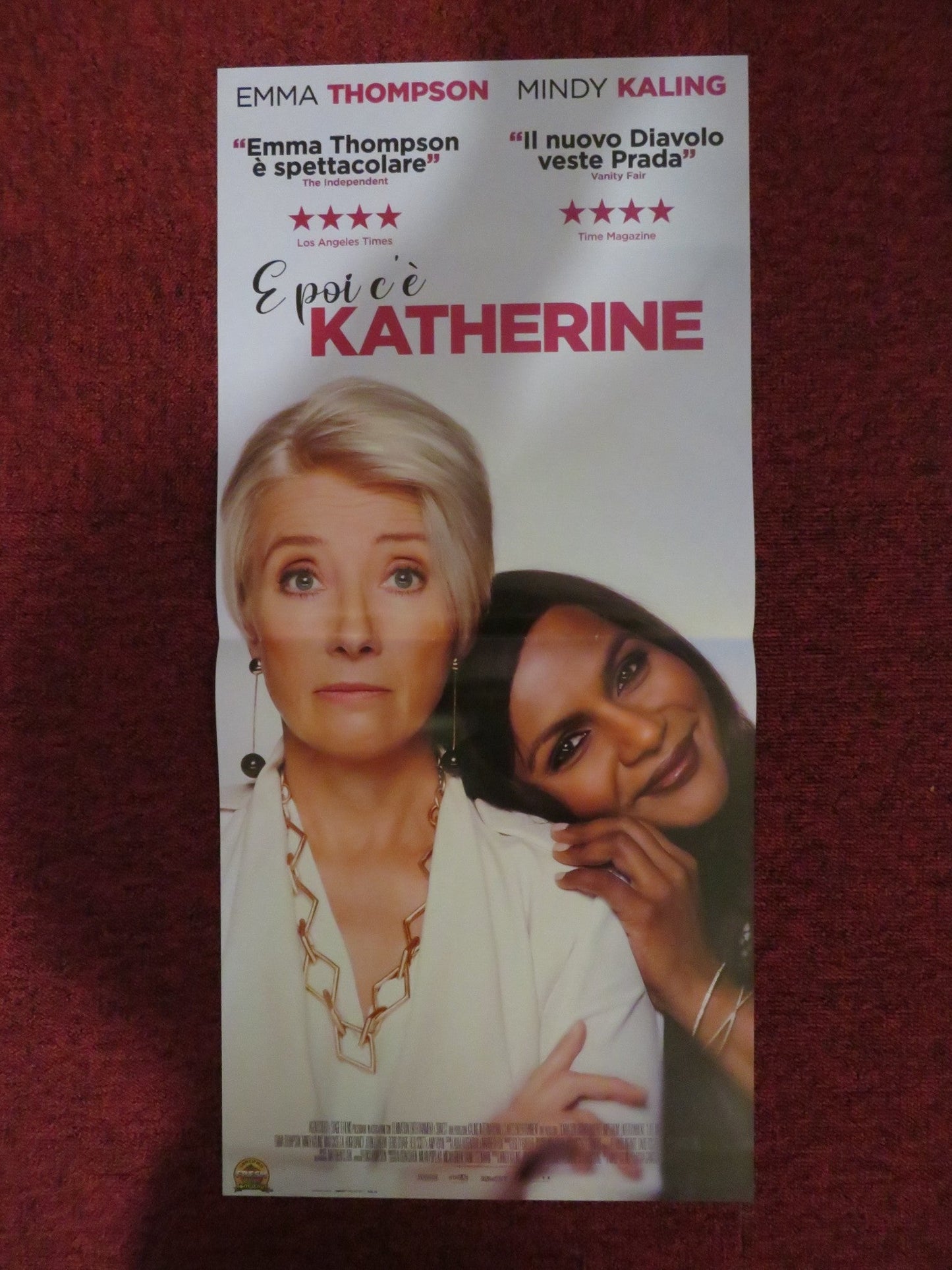 LATE NIGHT ITALIAN LOCANDINA POSTER EMMA THOMPSON MINDY KALING 2019 Rendezvous Cinema Movie posters