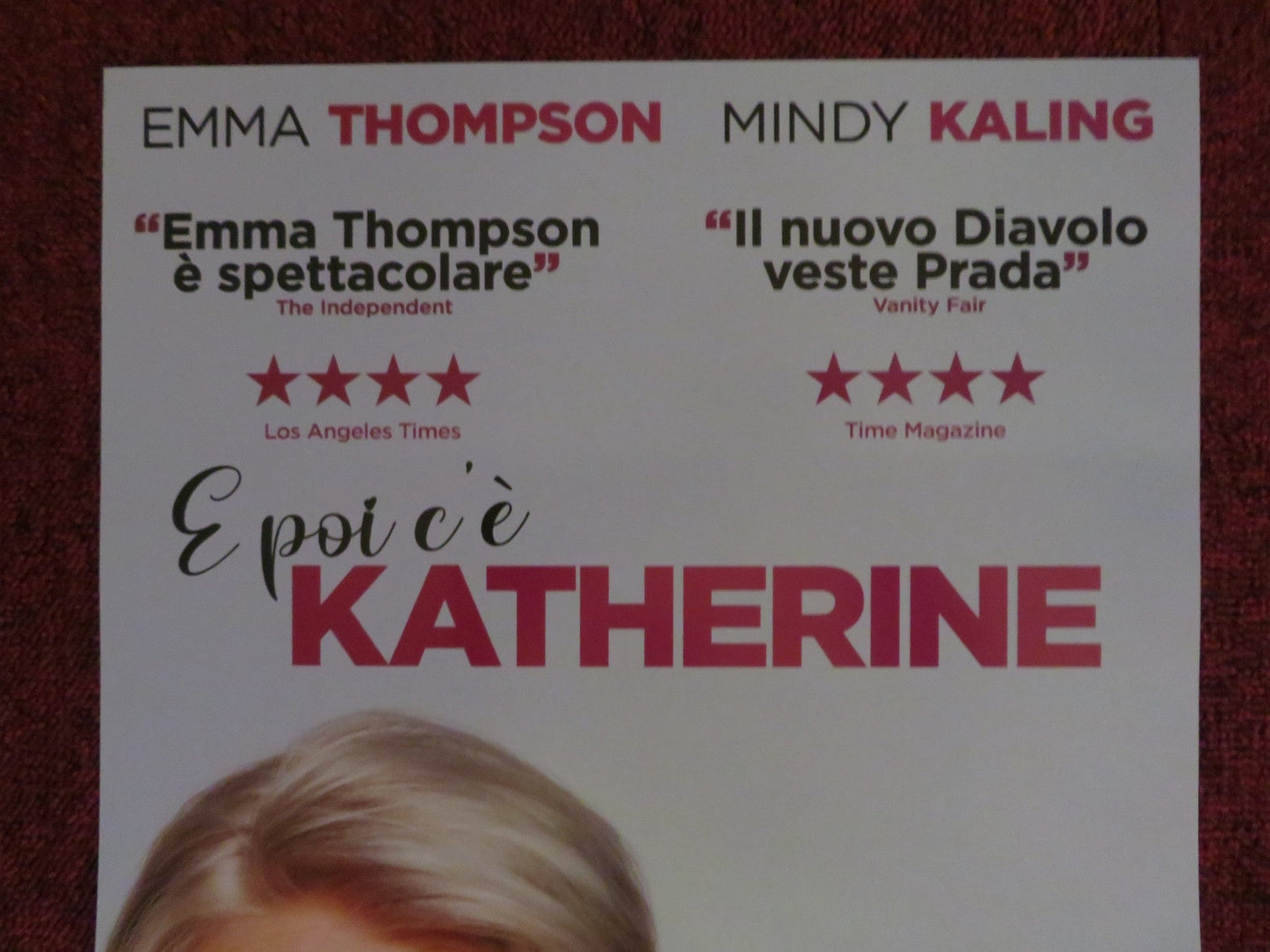 LATE NIGHT ITALIAN LOCANDINA POSTER EMMA THOMPSON MINDY KALING 2019 Rendezvous Cinema Movie posters