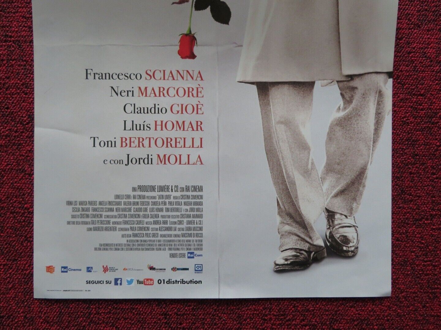 LATIN LOVER ITALIAN LOCANDINA (27"x12.5") POSTER VIRNA LISI 2015 Movie posters