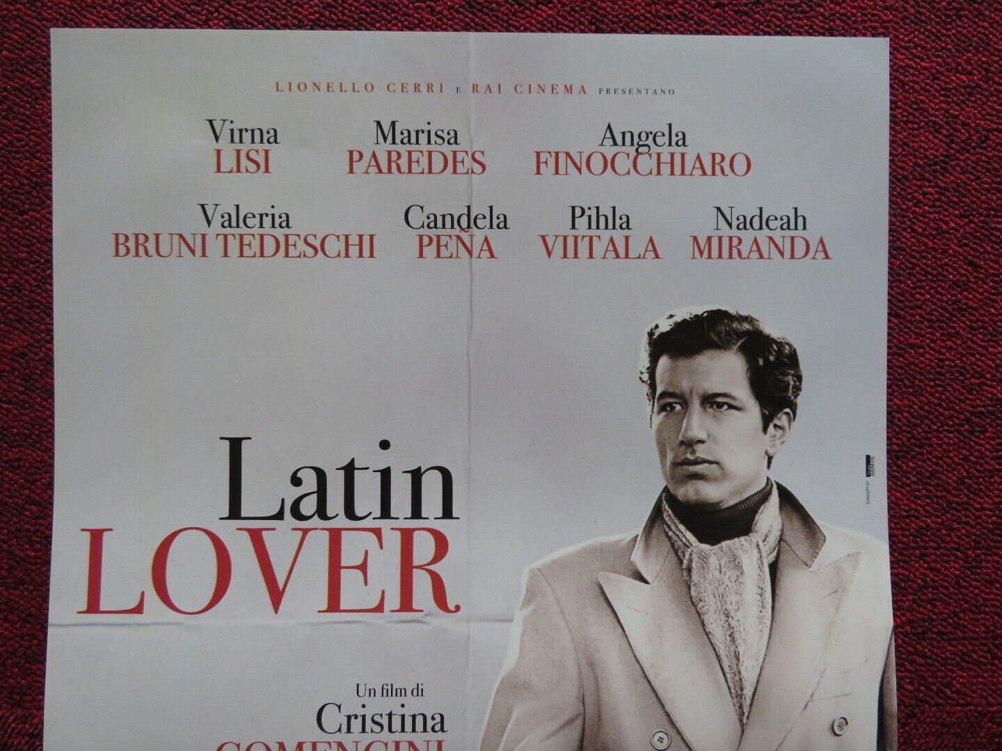 LATIN LOVER ITALIAN LOCANDINA (27"x12.5") POSTER VIRNA LISI 2015 Movie posters