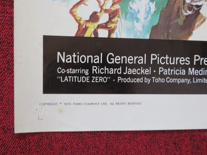 LATITUDE ZERO FOLDED US ONE SHEET POSTER JOSEPH COTTEN 1970 - Rendezvous Cinema