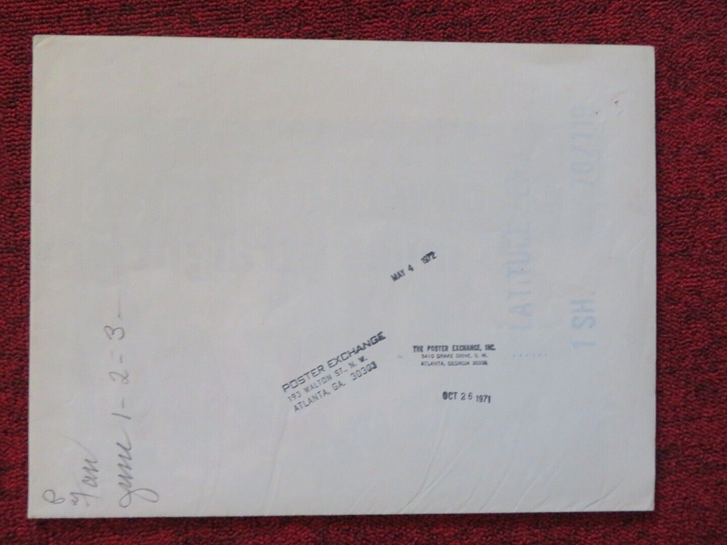 LATITUDE ZERO FOLDED US ONE SHEET POSTER JOSEPH COTTEN 1970 - Rendezvous Cinema