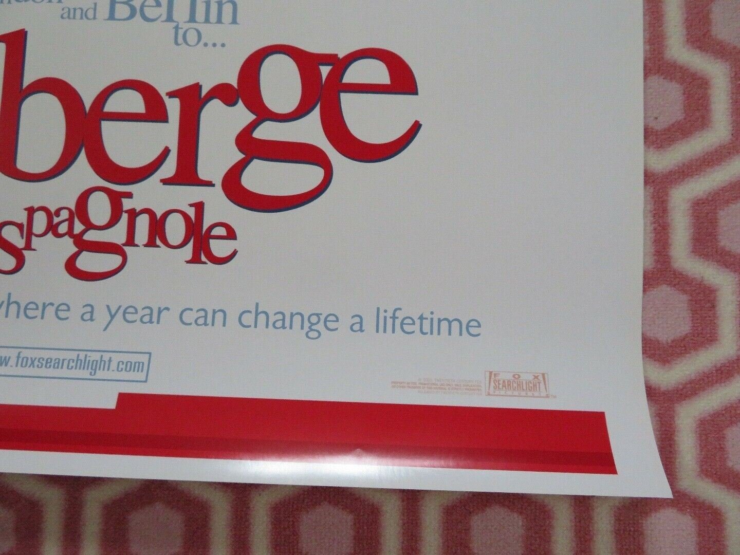 L'AUBERGE ESPAGNOLE US ONE SHEET ROLLED POSTER ROMAIN DURIS 2002 Movie posters