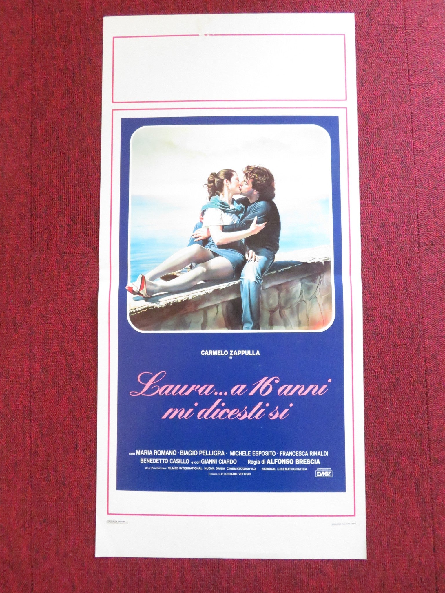 LAURA.. A 16 ANNI MI DICESTI SI ITALIAN LOCANDINA POSTER MARIO ROMANO 1983 Rendezvous Cinema Movie posters