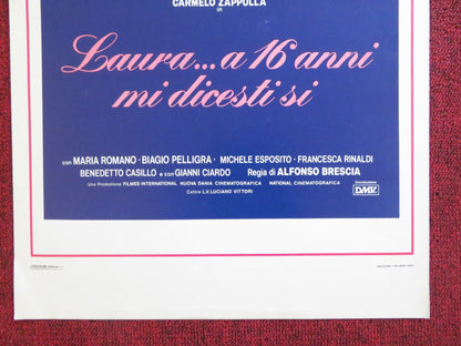 LAURA.. A 16 ANNI MI DICESTI SI ITALIAN LOCANDINA POSTER MARIO ROMANO 1983 Rendezvous Cinema Movie posters