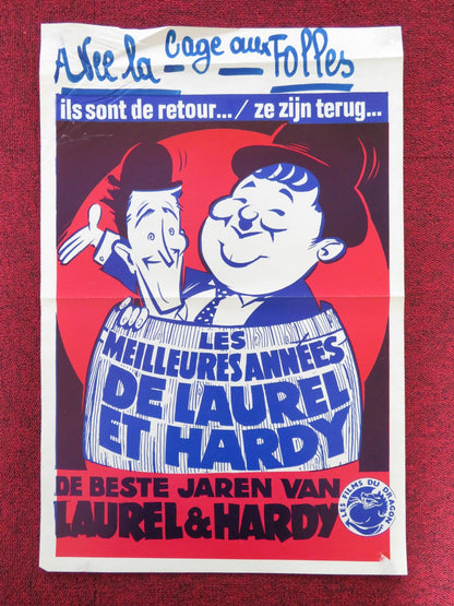 LAUREL AND HARDY'S LAUGHING 20'S BELGIUM POSTER OLIVER HARDY STAN LAUREL 1965 Rendezvous Cinema Movie posters