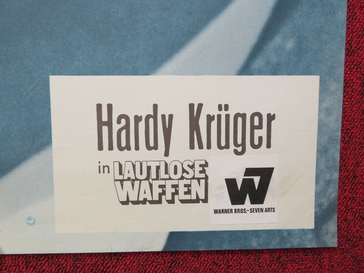 LAUTLOSE WAFFEN / The Defector GERMAN A1 ROLLED POSTER HARDY KRÜGER 1966 Movie posters