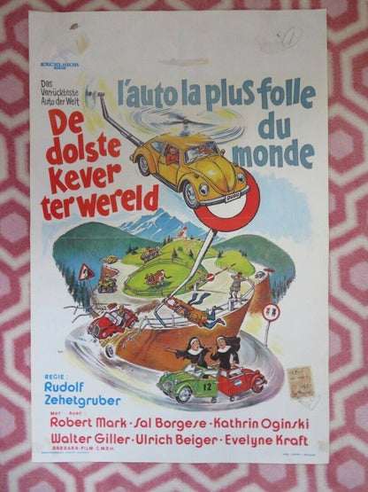 L'AUTO LA PLUS FOLLE DU MONDE BELGIUM (21"x14") POSTER ROBERT MARK 1975 Movie posters