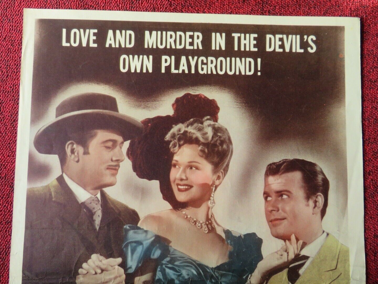 LAW OF THE BARBARY US INSERT (14"x 36") POSTER GLORIA HENRY STEPHEN DUNNE 1949 Movie posters