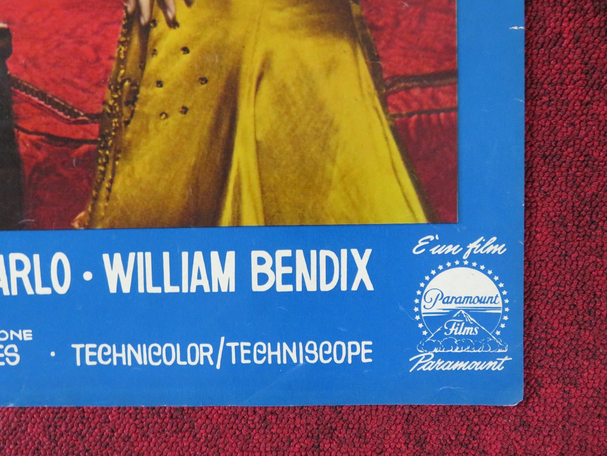 LAW OF THE LAWLESS - A ITALIAN FOTOBUSTA POSTER DALE ROBERTSON Y. DECARLO 1964 Rendezvous Cinema Movie posters