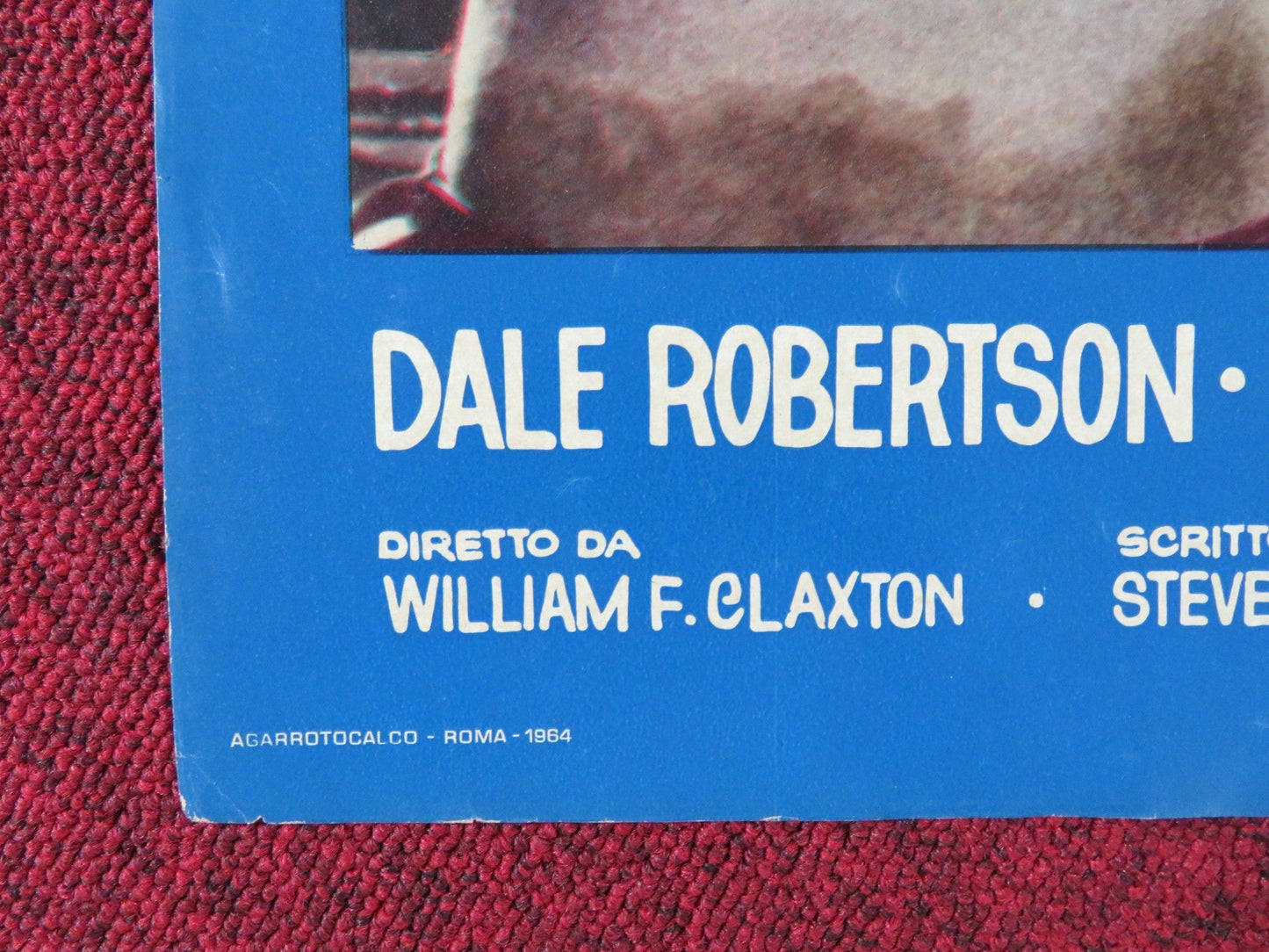 LAW OF THE LAWLESS - B ITALIAN FOTOBUSTA POSTER DALE ROBERTSON Y. DECARLO 1964 Rendezvous Cinema Movie posters