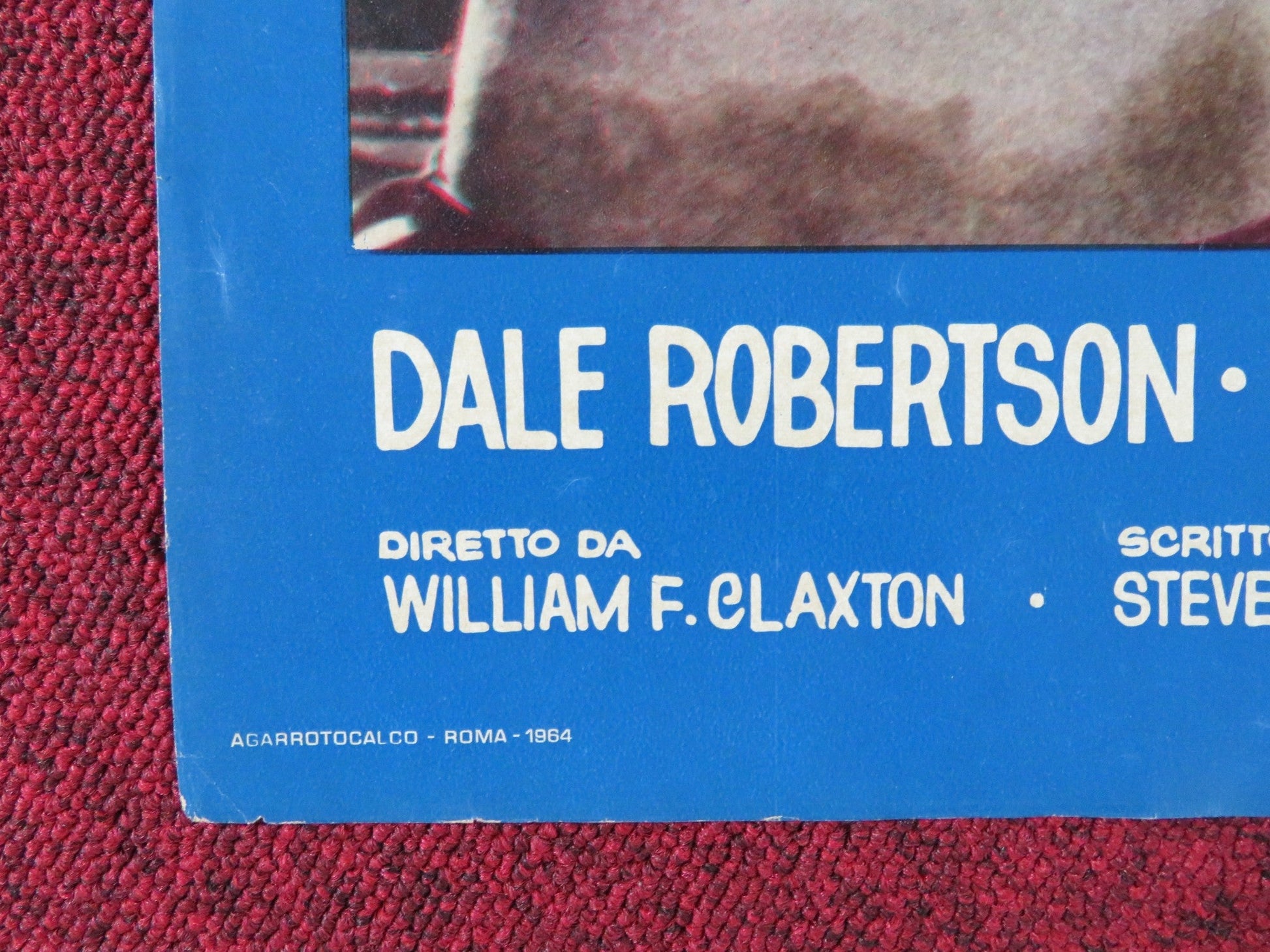 LAW OF THE LAWLESS - B ITALIAN FOTOBUSTA POSTER DALE ROBERTSON Y. DECARLO 1964 Rendezvous Cinema Movie posters