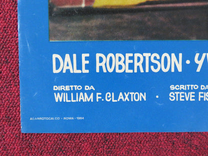 LAW OF THE LAWLESS - C ITALIAN FOTOBUSTA POSTER DALE ROBERTSON Y. DECARLO 1964 Rendezvous Cinema Movie posters