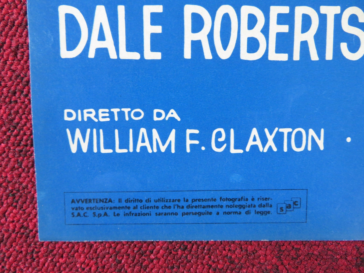 LAW OF THE LAWLESS - E ITALIAN FOTOBUSTA POSTER DALE ROBERTSON Y. DECARLO 1964 Rendezvous Cinema Movie posters