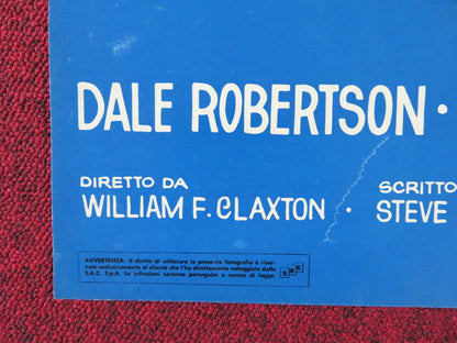 LAW OF THE LAWLESS - F ITALIAN FOTOBUSTA POSTER DALE ROBERTSON Y. DECARLO 1964 Rendezvous Cinema Movie posters
