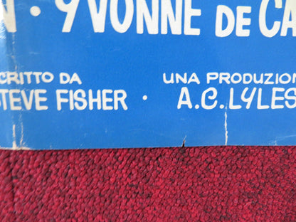 LAW OF THE LAWLESS - J ITALIAN FOTOBUSTA POSTER DALE ROBERTSON Y. DECARLO 1964 Rendezvous Cinema Movie posters