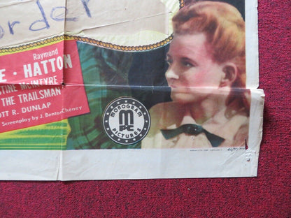 LAW & ORDER FOLDED US ONE SHEET POSTER JOHNNY MACK BROWN 1946 Movie posters