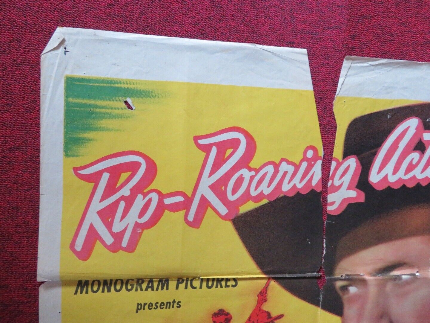 LAW & ORDER FOLDED US ONE SHEET POSTER JOHNNY MACK BROWN 1946 Movie posters