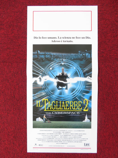 LAWNMOWER MAN 2: BEYOND CYBERSPACE ITALIAN LOCANDINA POSTER PATRICK BERGIN 1996 Rendezvous Cinema Movie posters