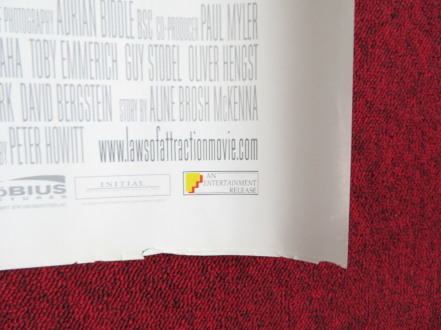 LAWS OF ATTRACTION UK QUAD (30"x 40") ROLLED POSTER PIERCE BROSNAN MOORE 2004 Rendezvous Cinema Movie posters