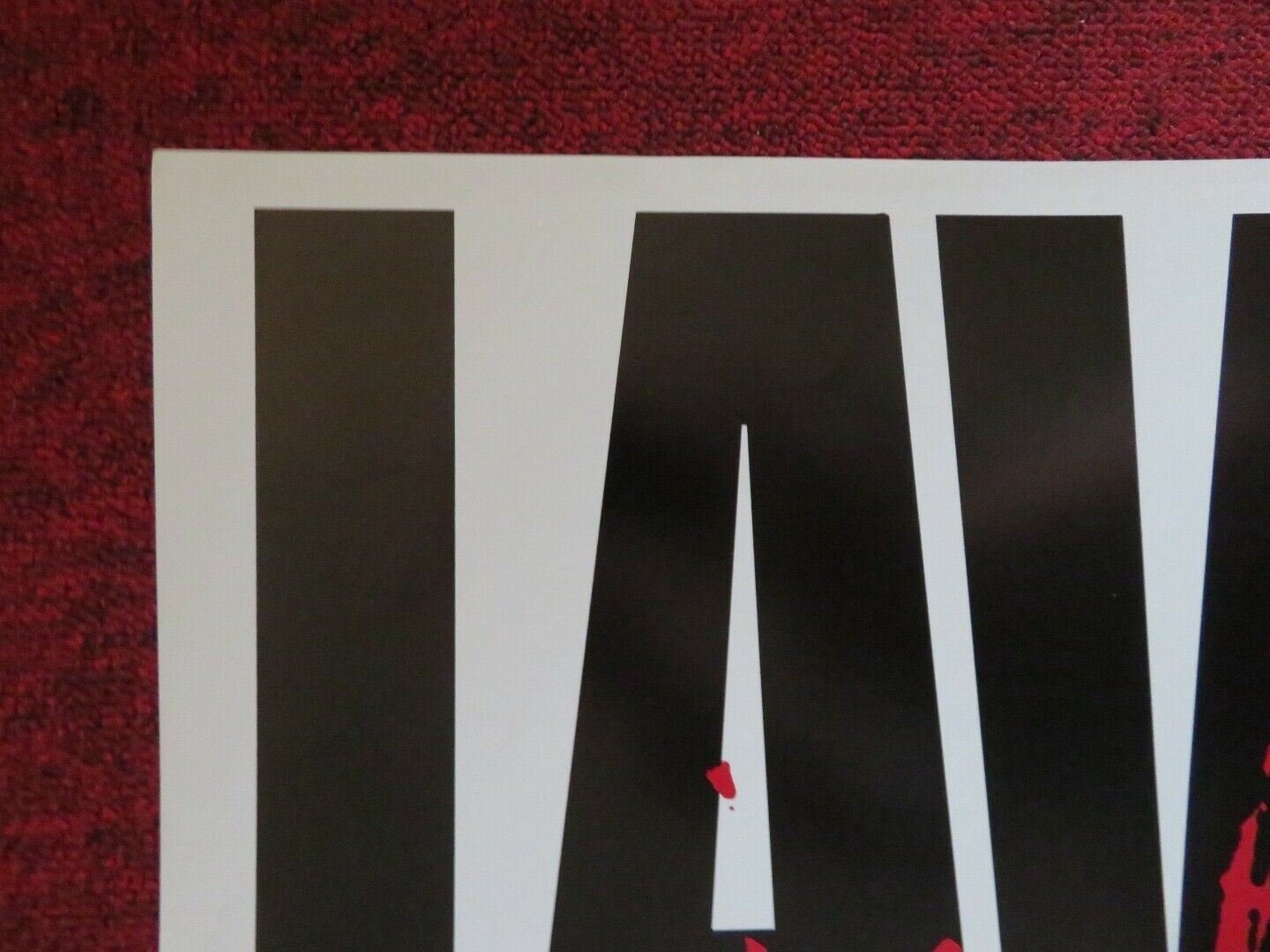 LAWS OF GRAVITY FOLDED US ONE SHEET POSTER PETER GREENE 1992 - Rendezvous Cinema
