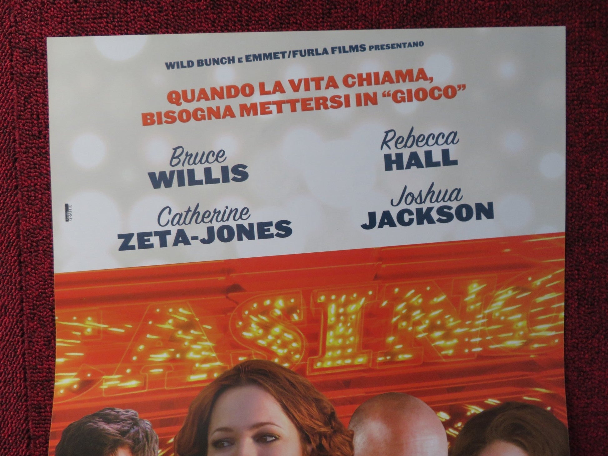 LAY THE FAVOURITE ITALIAN LOCANDINA POSTER BRUCE WILLIS REBECCA HALL 2012 Rendezvous Cinema Movie posters