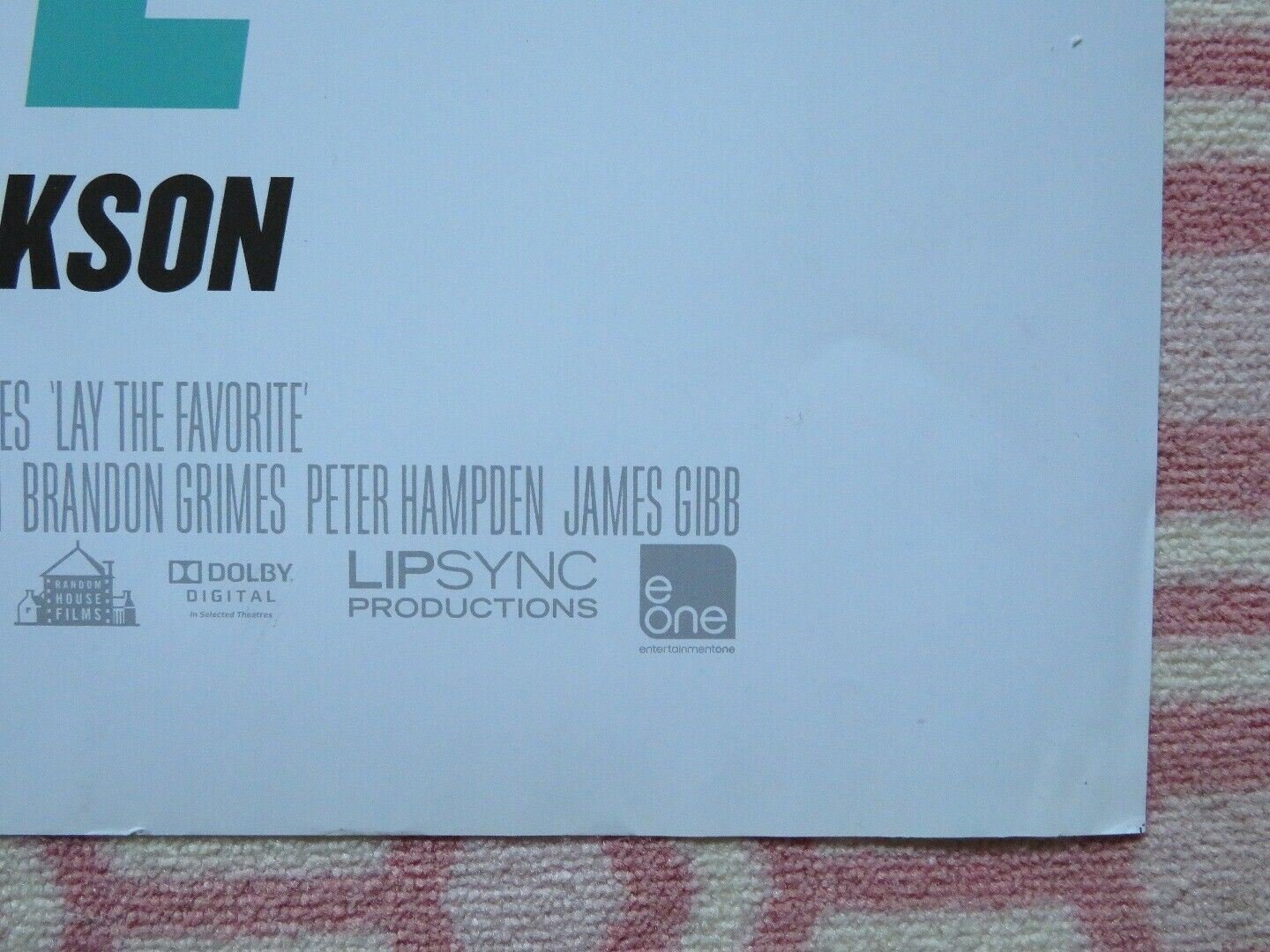 LAY THE FAVOURITE QUAD (30"x 40") ROLLED POSTER BRUCE WILLIS REBECCA HALL 2012 Rendezvous Cinema Movie posters
