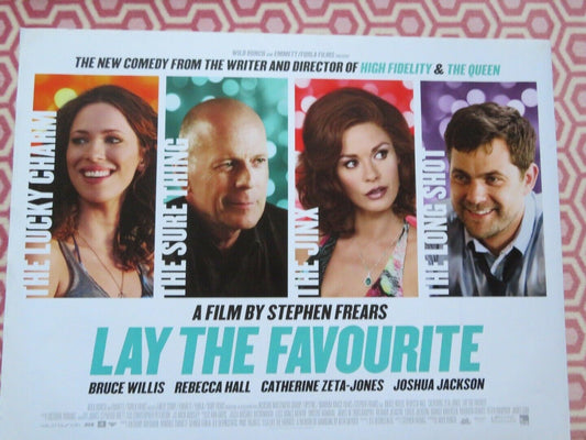 LAY THE FAVOURITE QUAD (30"x 40") ROLLED POSTER BRUCE WILLIS REBECCA HALL 2012 Rendezvous Cinema Movie posters