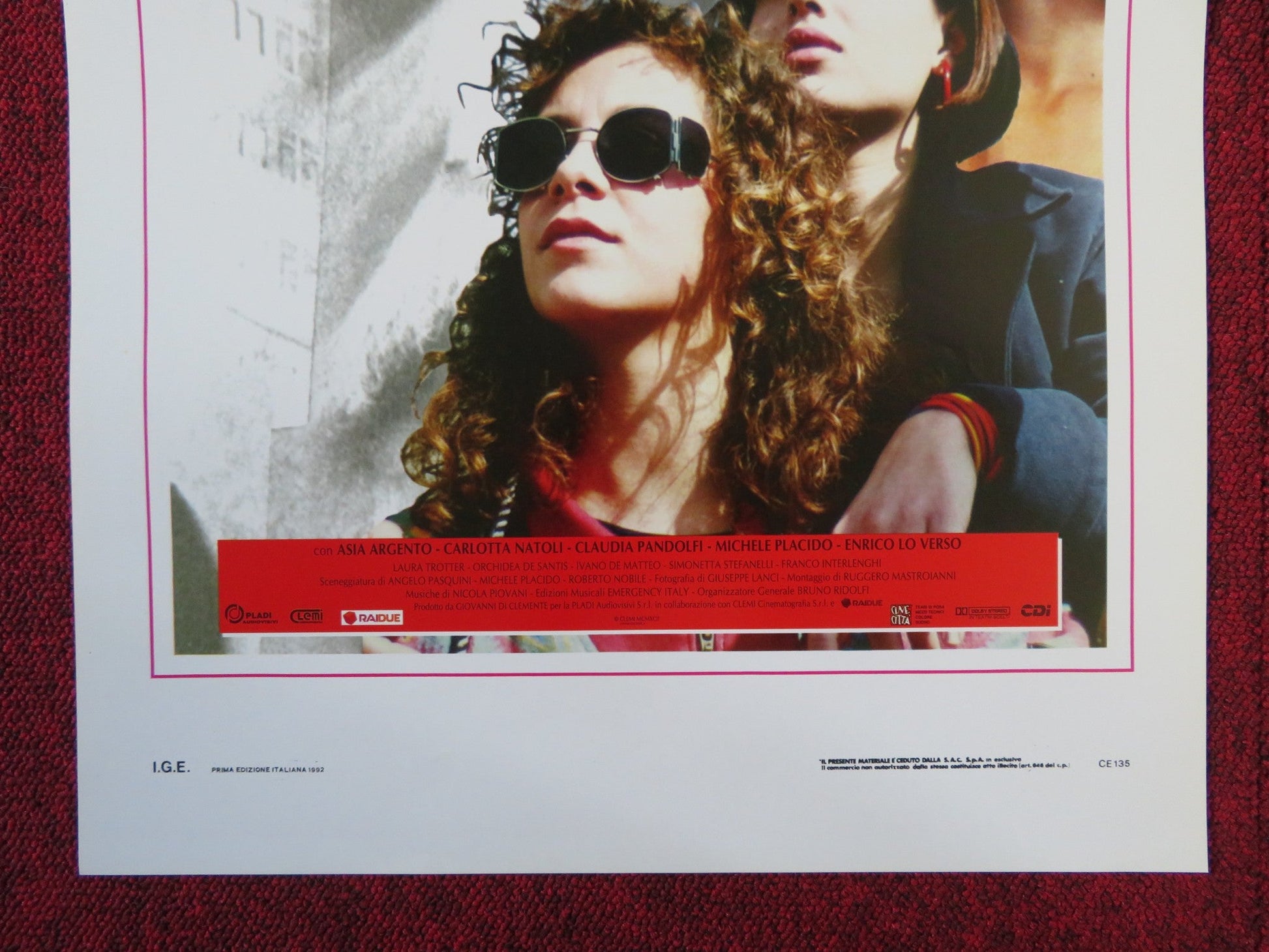 LE AMICHE DEL CUORE ITALIAN LOCANDINA POSTER ASIA ARGENTO CARLOTTA NATOLI 1992 Rendezvous Cinema Movie posters