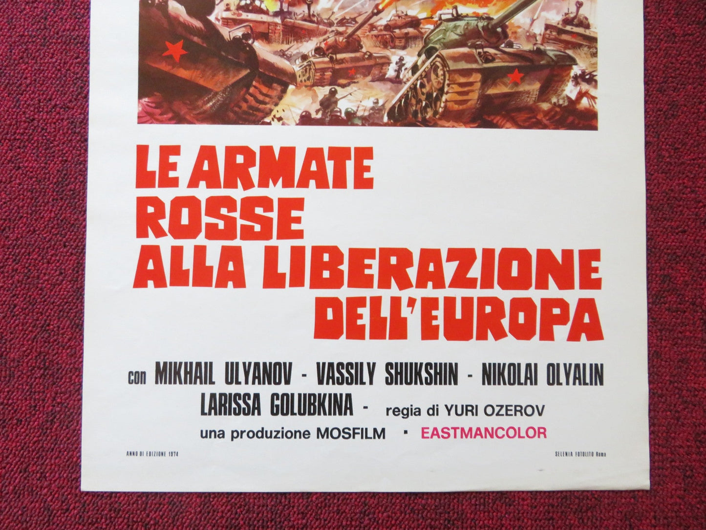LE ARMATE ROSSE ALLA LIBERAZIONE DELL'EUROPA ITALIAN LOCANDINA POSTER 1971 Rendezvous Cinema Movie posters