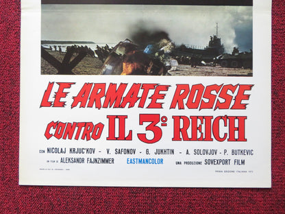 LE ARMATE ROSSE CONTRO IL 3 REICH ITALIAN LOCANDINA POSTER N. KRJUC'KOV 1973 Rendezvous Cinema Movie posters