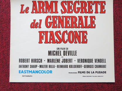 LE ARMI SEGRETE DEL GENERALE FIASCONE ITALIAN LOCANDINA POSTER R. HIRSCH 1966 Rendezvous Cinema Movie posters