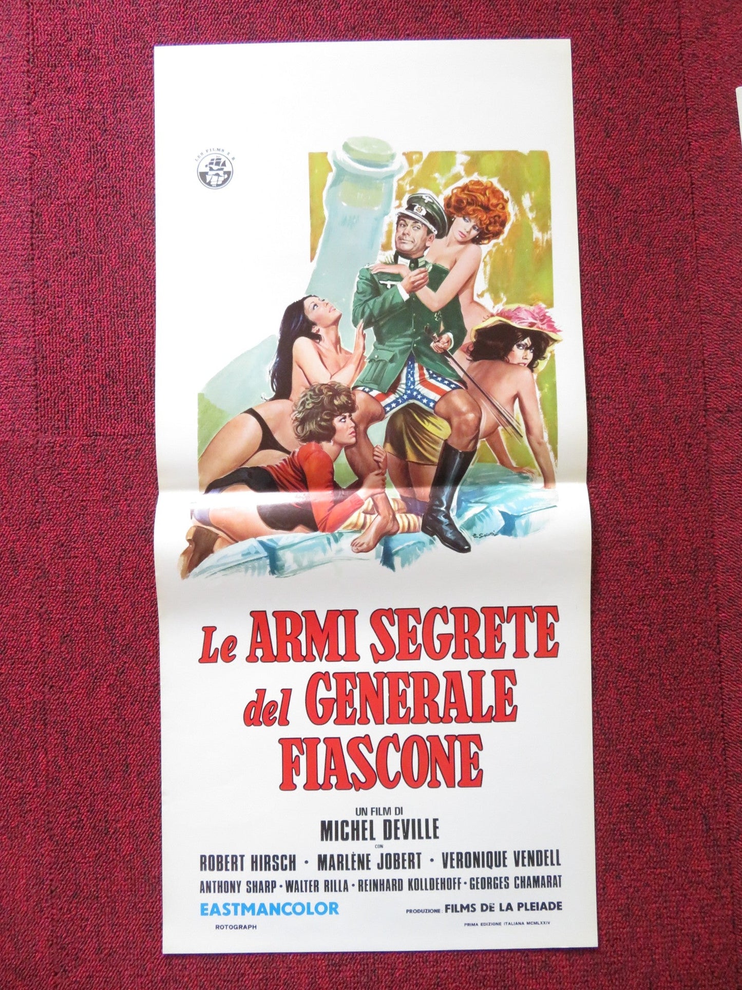 LE ARMI SEGRETE DEL GENERALE FIASCONE ITALIAN LOCANDINA POSTER R. HIRSCH 1966 Rendezvous Cinema Movie posters