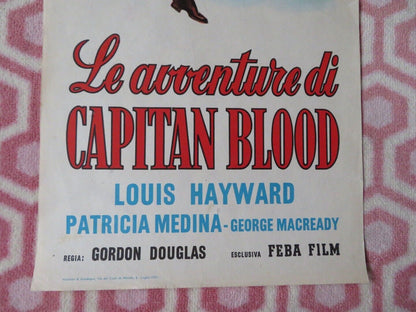 LE AVVENTURE DI CAPITAN BLOOD ITALIAN LOCANDINA (27.5"x13") POSTER 1959 Movie posters