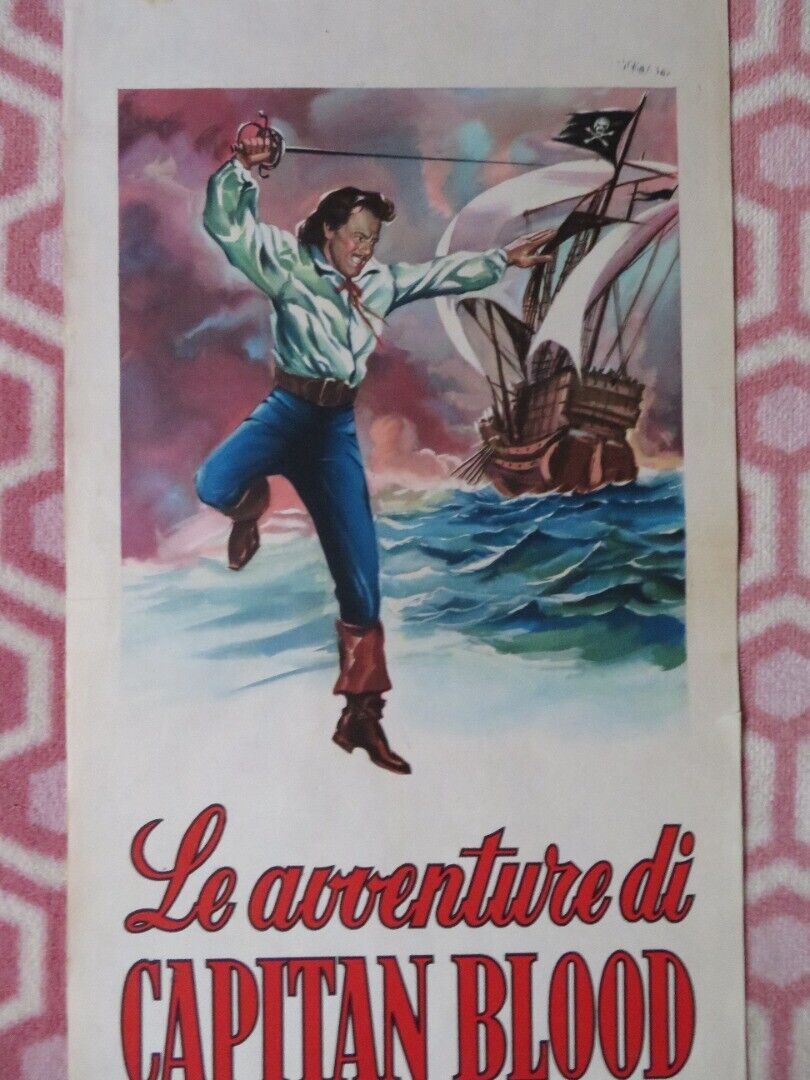 LE AVVENTURE DI CAPITAN BLOOD ITALIAN LOCANDINA (27.5"x13") POSTER 1959 Movie posters