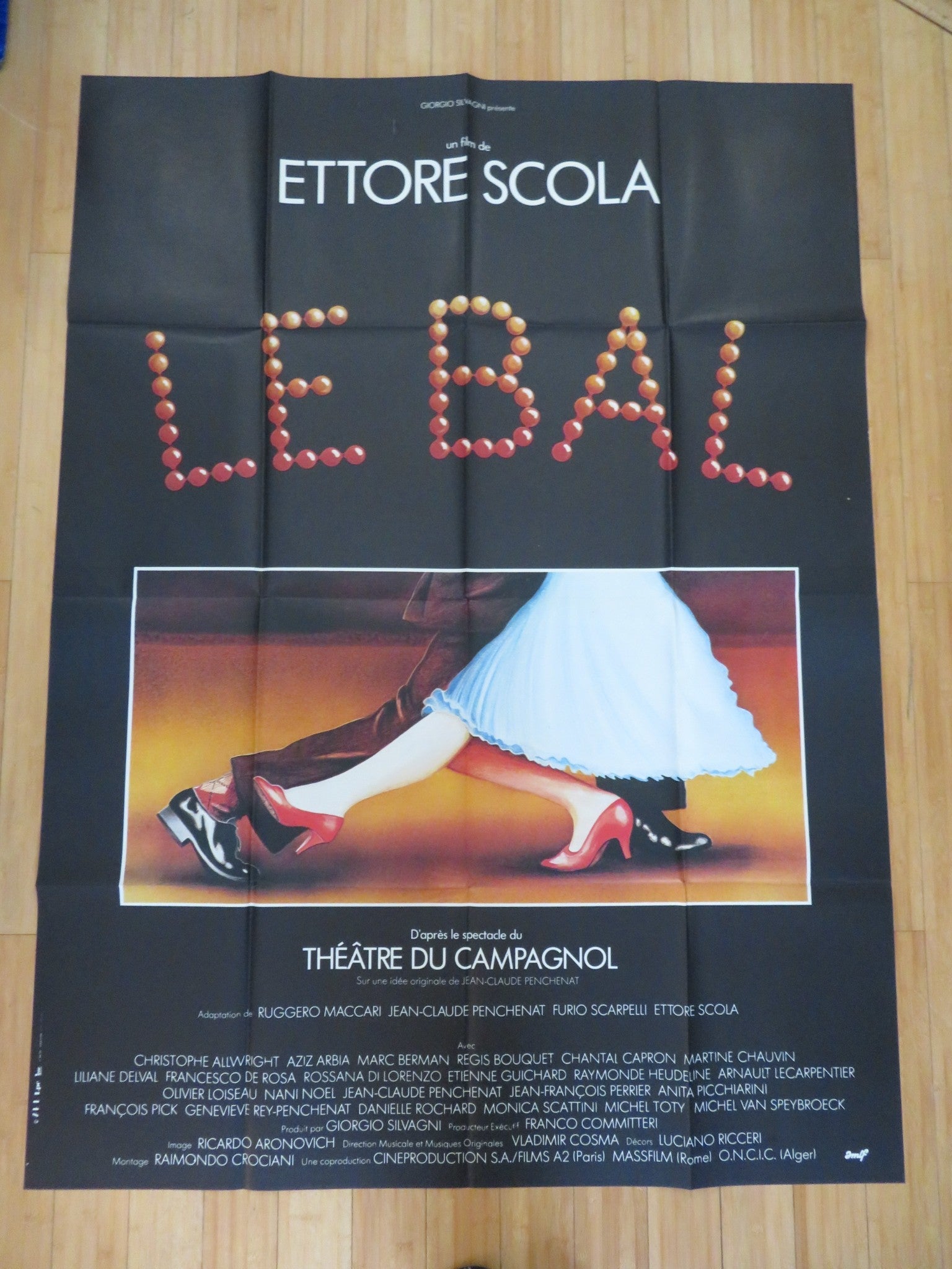 LE BAL FRENCH GRANDE POSTER ETIENNE GUICHARD REGIS BOUQUET 1983 Rendezvous Cinema Movie posters