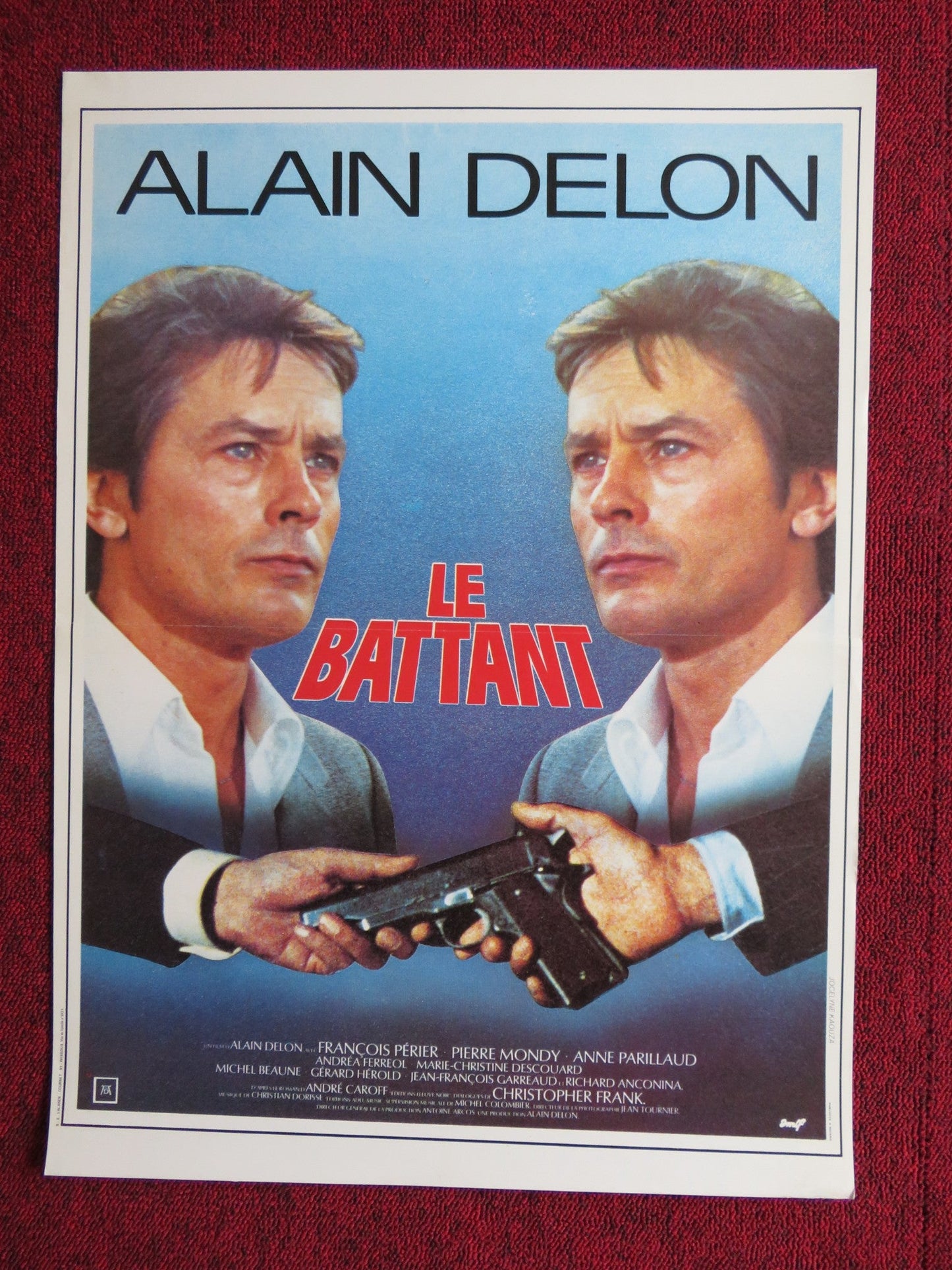 LE BATTANT / ICE FRENCH POSTER ALAIN DELON FRANCOIS PERIER 1983 Rendezvous Cinema Movie posters
