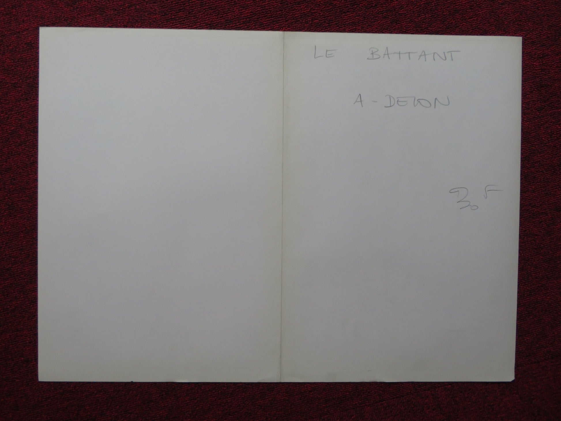 LE BATTANT / ICE FRENCH POSTER ALAIN DELON FRANCOIS PERIER 1983 Rendezvous Cinema Movie posters