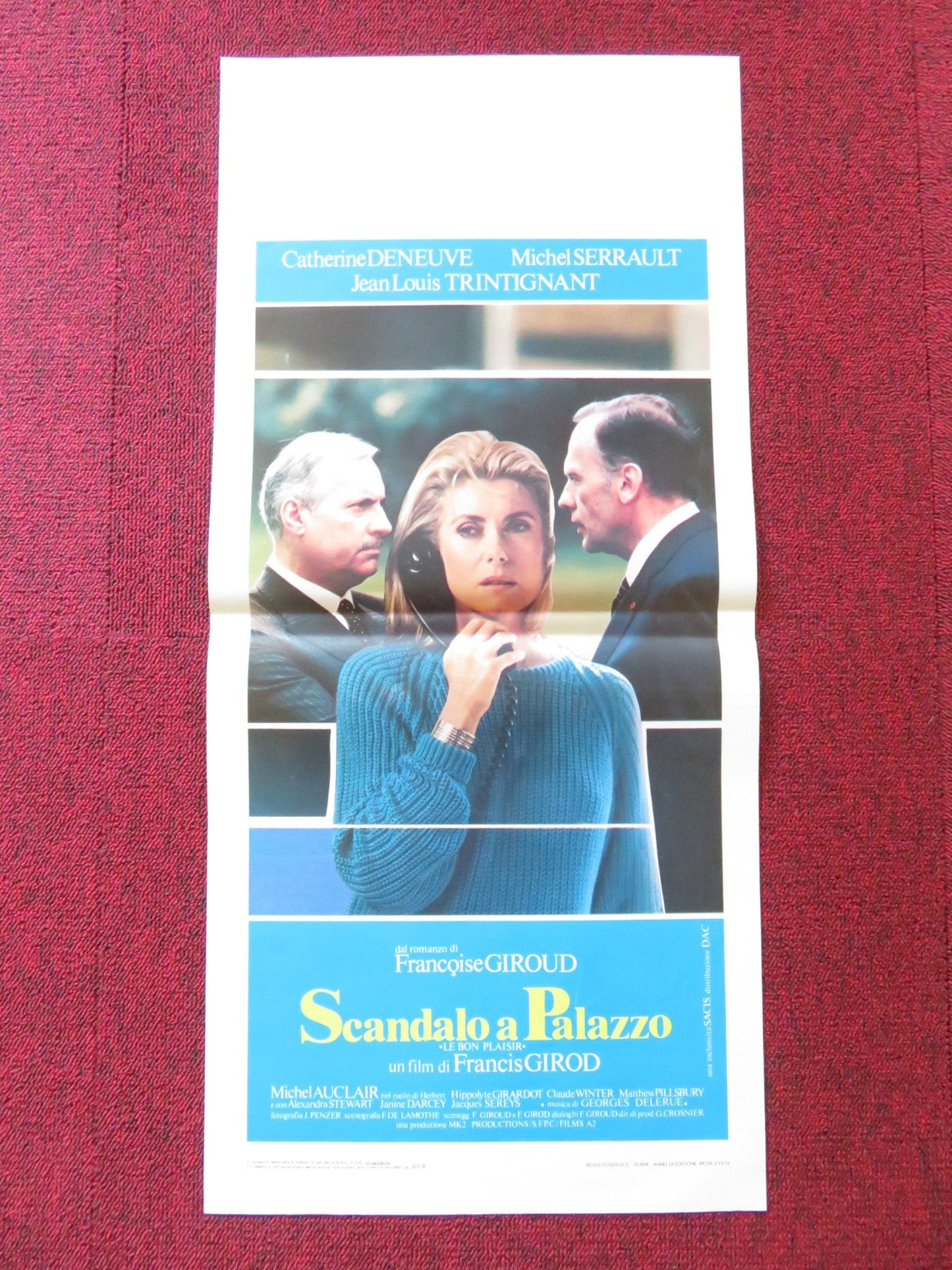 LE BON PLAISIR ITALIAN LOCANDINA POSTER CATHERINE DENEUVE MICHEL SERRAULT 1984 Rendezvous Cinema Movie posters