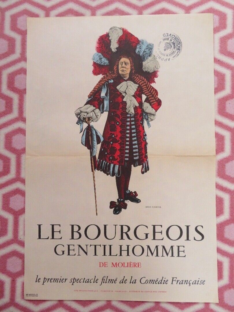 LE BOURGEOIS GENTILHOMME/Would - Be Gentleman FRENCH (23.5"x 15.5") POSTER 1958 Movie posters