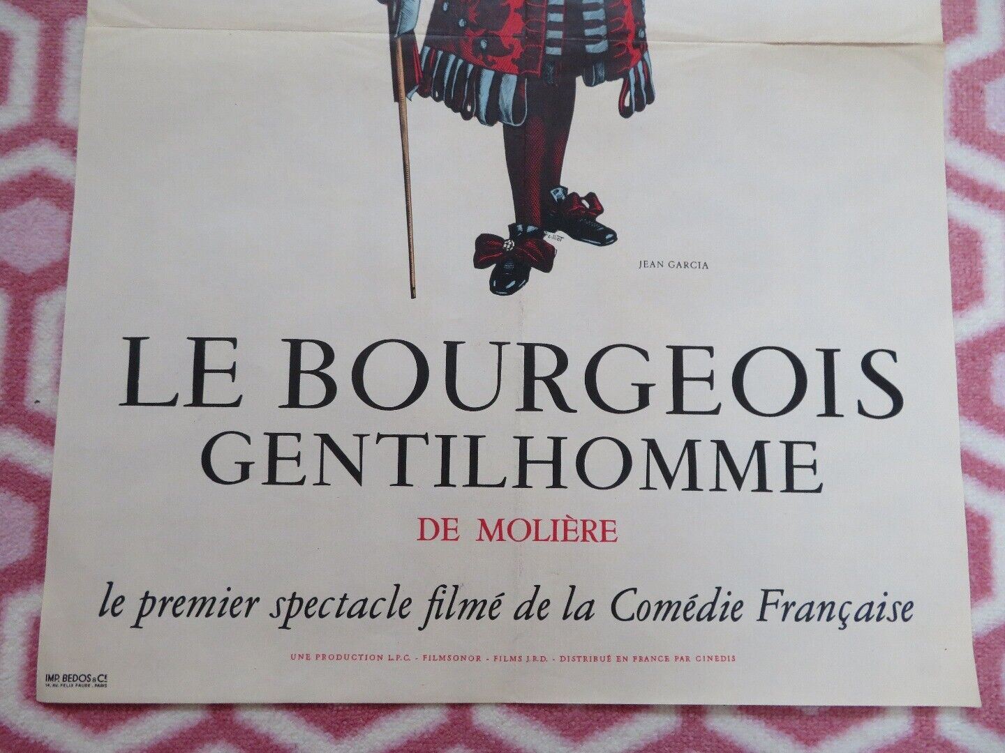 LE BOURGEOIS GENTILHOMME/Would - Be Gentleman FRENCH (23.5"x 15.5") POSTER 1958 Movie posters