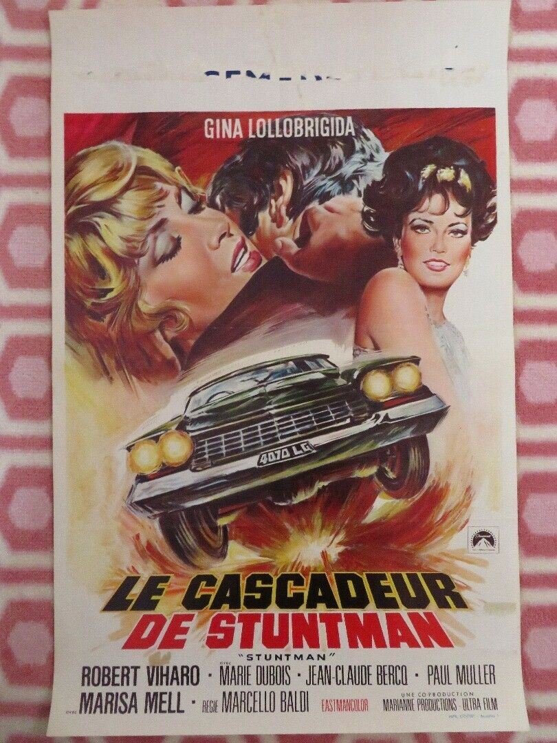LE CASCADEUR./ STUNTMAN BELGIUM (21"x 13.5") POSTER GINA LOLLOBRIGIDA 1968 - Rendezvous Cinema